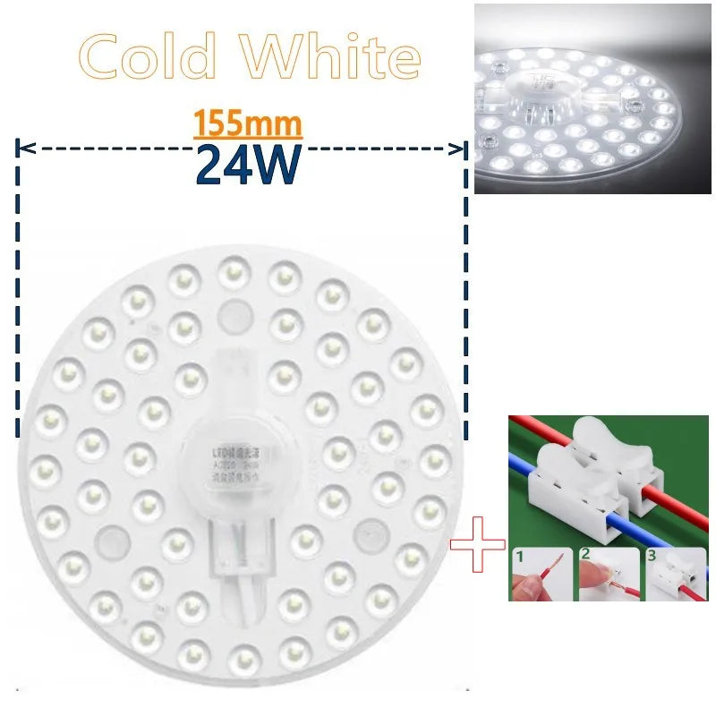 plafonnier led rond blanc translucide moderne 360 lumiere smd 12w 18w 24w 36w 50w