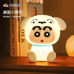 lampe table cartoon visage animé yeux sourire blanc protection yeux chambre étudiant cadeau anniversaire