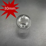 verre transparentes diverses couleurs modernes lisses anneaux intérieurs fixation 30mm pièces