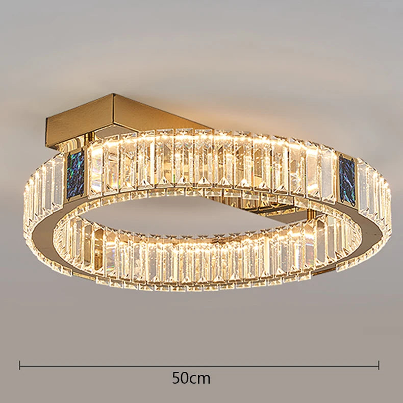 lampe moderne or transparent facettes élégante invisible 249 2000lm 90 260v assemblage salon
