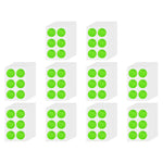 autocollants anti moustiques vert orange jaune pointillés opaques simples adhésifs pack 78pcs différentes couleurs