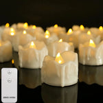 bougies led sans flamme effet vacillation éclairage moderne télécommande blanc opacité on off