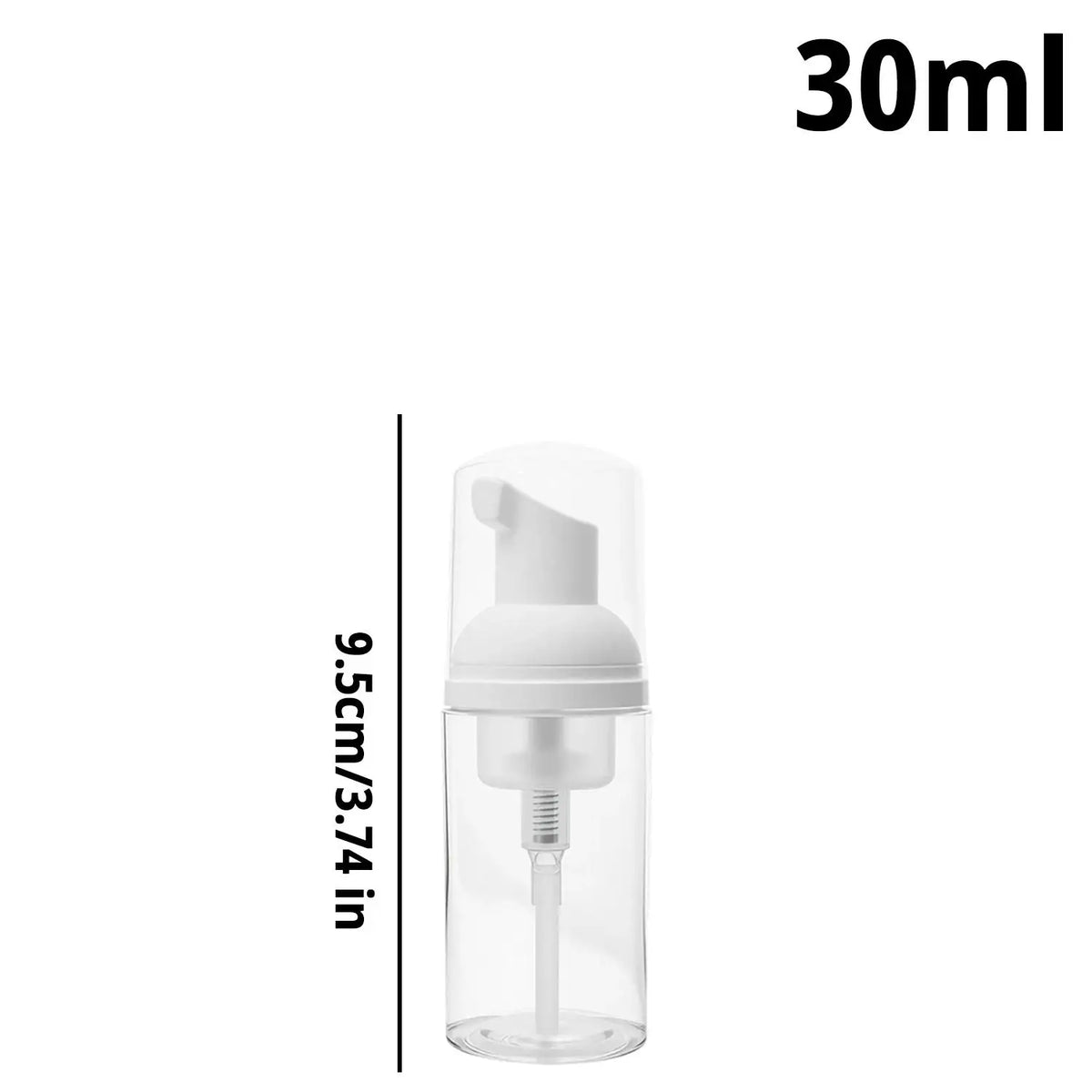 flacons mousse main transparents modernes 150ml 50ml 30ml pompe rechargeable