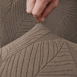housses chaise feuilles imprimées gris moderne protection durable 38 48cm fixations élégantes 1pc 6pcs