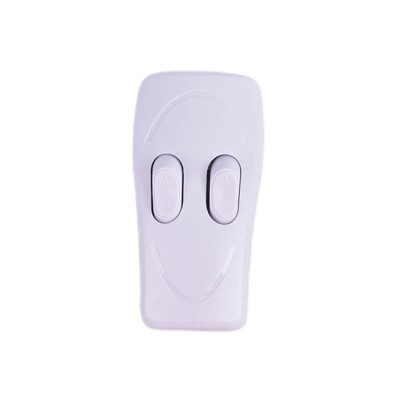 télécommande moderne blanc noir interrupteur bouton poussoir vis fixations rondes lisses