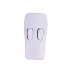 télécommande moderne blanc noir interrupteur bouton poussoir vis fixations rondes lisses