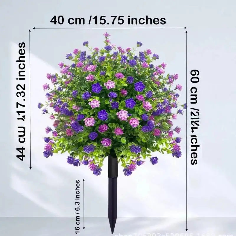 décoration intérieure moderne bouquet artificiel violet rose blanc piquet fixation fleurs polyester