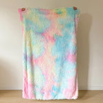 couverture multicolore fourrure douce hiver adulte rectangle anti boulochage voyage maison avion