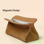 sac rangement aspirateur cheveux fer lisser cordon moderne texture cuir noir marronclair