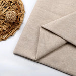 tissu coton lin beige clair foncé texture naturelle résistante bricolage patchwork couture maison classic
