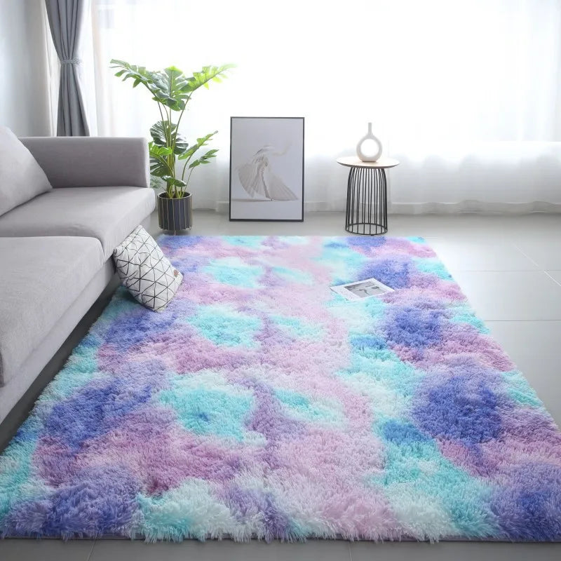 tapis moderne multicolore antidérapant imperméable maison salon chambre cuisine