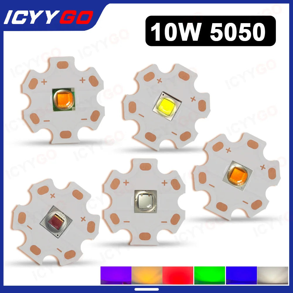diodes led blanc rouge bleu vert 20mm haute luminosité 10w cuivre moderne technologie