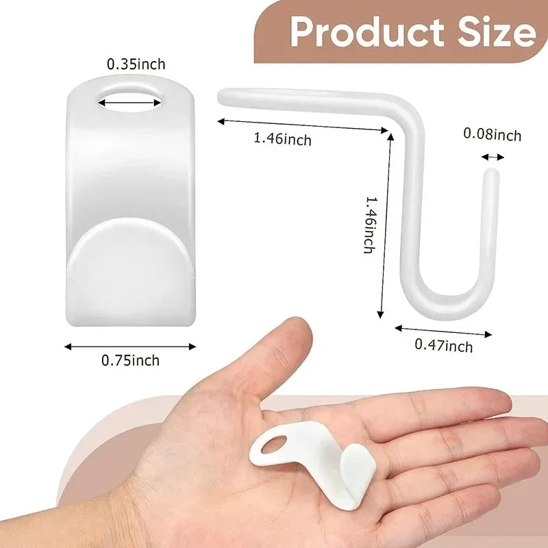cintres suspension clips plastique moderne économie espace rangement chambre vêtements blanc bois naturel