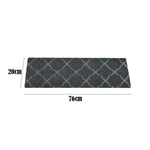 tapis antidérapant escalier motif patchwork coton duveteux adhésif moderne noir beige