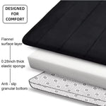 tapis sol gris rayures horizontales moderne antidérapant absorbant lavable machine confortable salon chambre