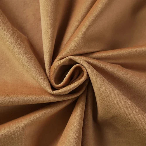 tissu velours polyester largeur 155cm couleurs vert beige rose bleu jaune uni opaque moderne
