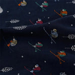 tissu brodé bleu marine personnages animés oiseaux animaux motifs floraux coton résistant bricolage nappe