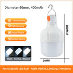 ampoule led rechargeable blanc ridge moderne crochet camping travail lecture