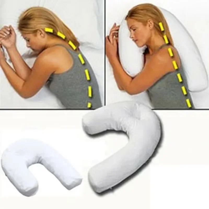oreiller forme soie polyester coton blanc uni moderne dormir