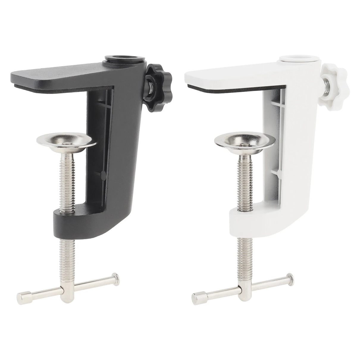 pinces vis noires blanches modernes boutons serrage supports lampes accessoires