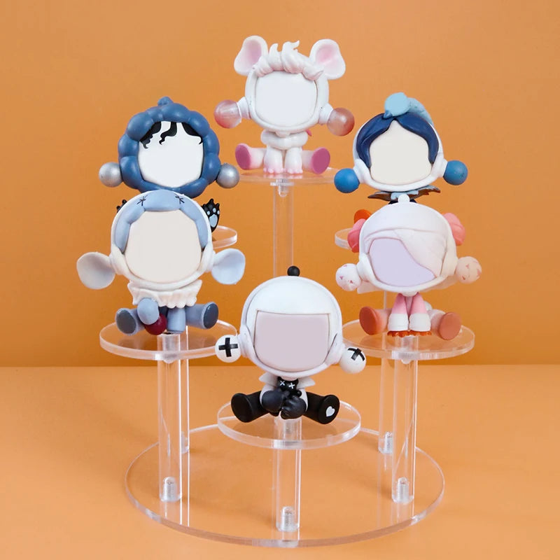 présentoir transparent moderne adhésif support rond supports circulaires figurines bouteilles vernis