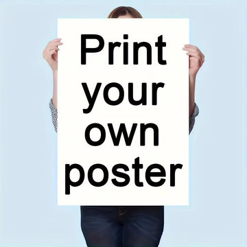 affiche personnalisable haute qualité poster minimaliste blanc noir rouge texte imprimé sans cadre salon
