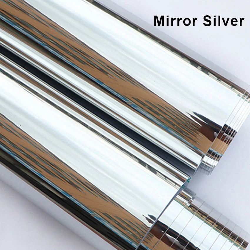 film adhésif décoratif argent or brillant moderne élégant anti statique imperméable résistant humidité 60cm