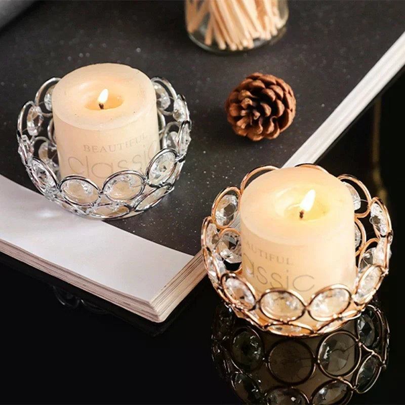 bougies decoratives blanc doré argenté relief classique support inclusion opacité