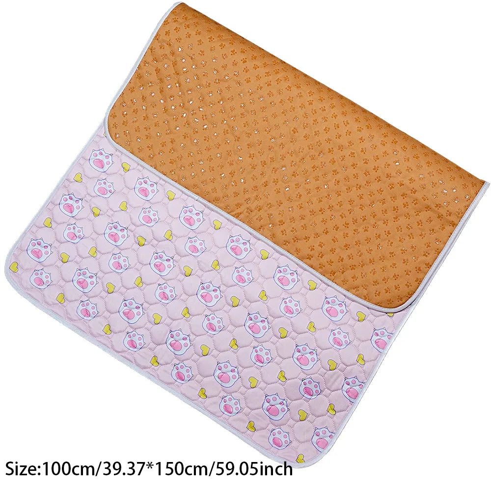 tapis absorbant imperméable chien chat motif pattes coeur lavable antidérapant intérieur moderne bleu