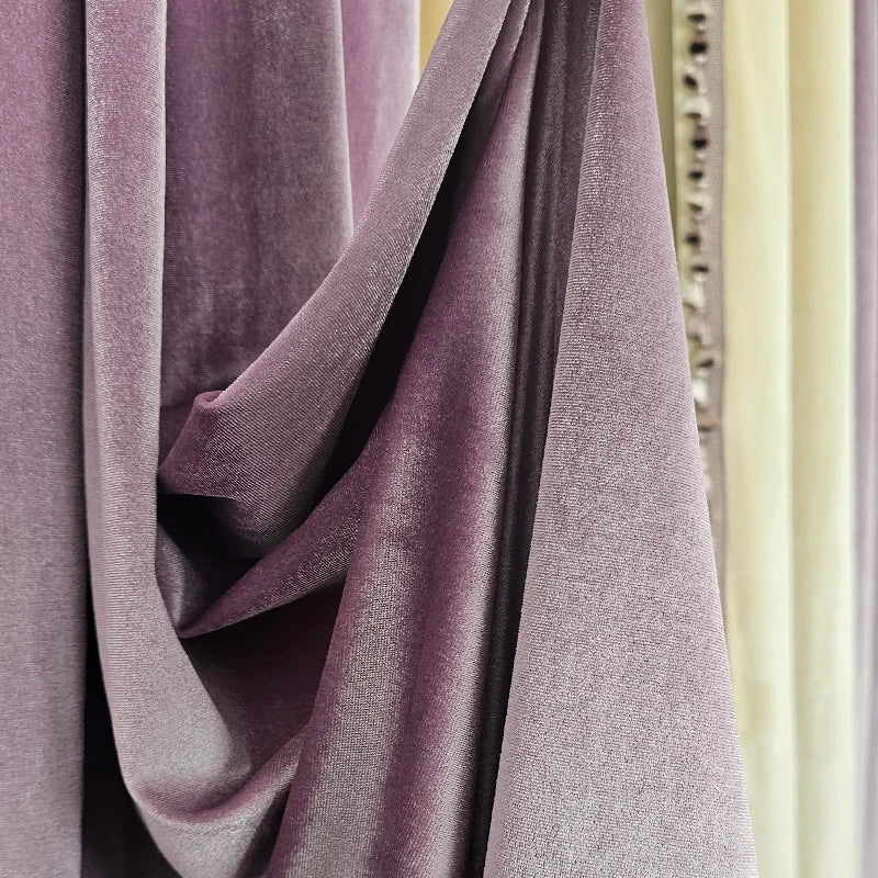 rideau velours violet beige classique opacité moderne maison 100 polyester