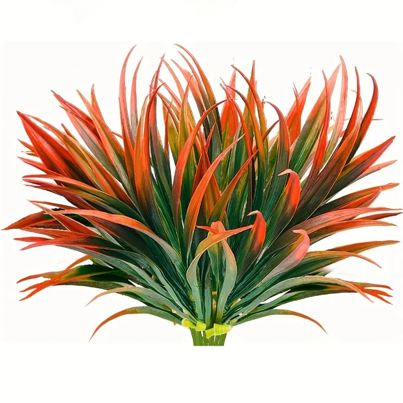 plantes artificielles herbe fine extérieures modernes vert rouge violet pièces