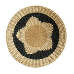 assiette décorative ethnique boho chic motif zigzag couleur naturelle mur cuisine salon maison rustique
