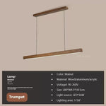 suspension lumineuse bois naturel moderne long luminaire salon cuisine salle manger intérieur