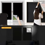 rideau noir semi transparent moderne adhésif fenêtre maison 100cm 200cm 300cm