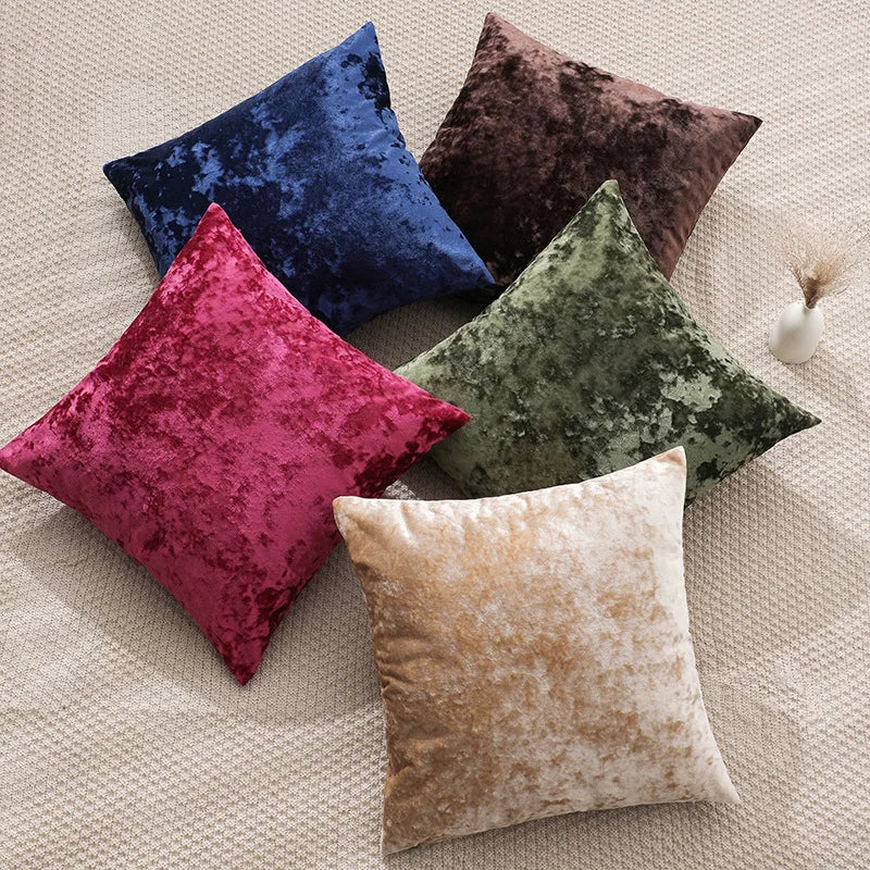 housse coussin velours décorative couleur unie nordique moderne canapé maison voiture