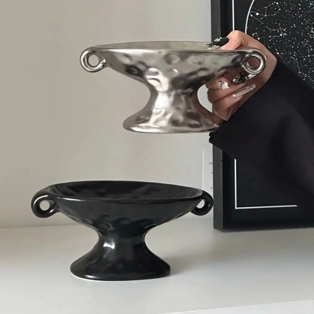 porte savon bol céramique moderne argent noir bijoux aromathérapie minimaliste