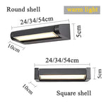 lampe murale extérieure led moderne réglable ip65 noir jaune chaud 2492000lm