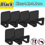 support rangement universel moderne adhésif argenté noir couteaux grattoir ciseaux brosse planche découpe couvercle