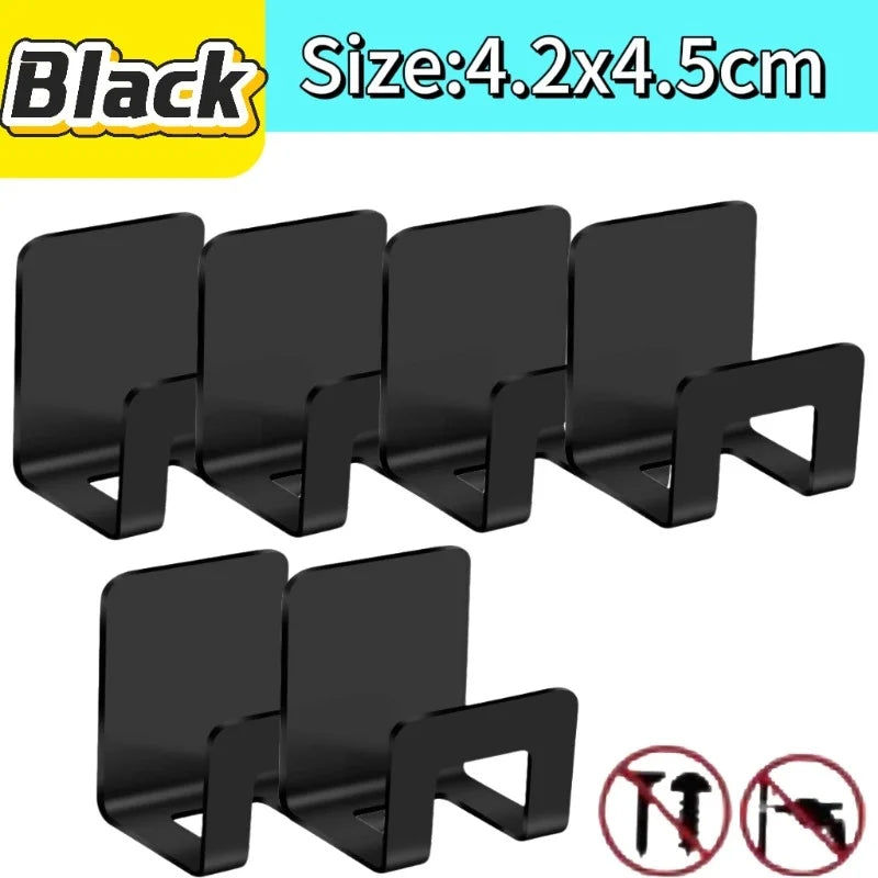 support rangement universel moderne adhésif argenté noir couteaux grattoir ciseaux brosse planche découpe couvercle