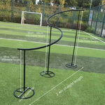 support décoration métallique contemporain pieds circulaires blanc noir