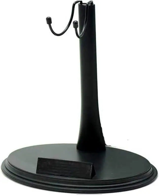 support figurine noir réglable base circulaire moderne affichage modélisme 12cm hauteur base 21cm