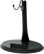 support figurine noir réglable base circulaire moderne affichage modélisme 12cm hauteur base 21cm