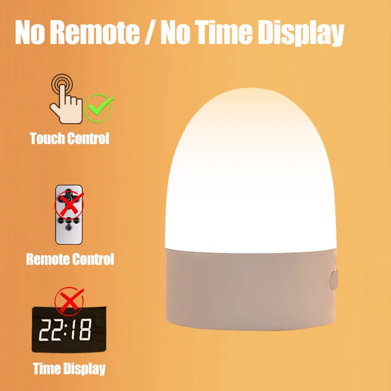lampe chevet rechargeable led beige blanche ombre douce minimaliste affichage heure télécommande port usb