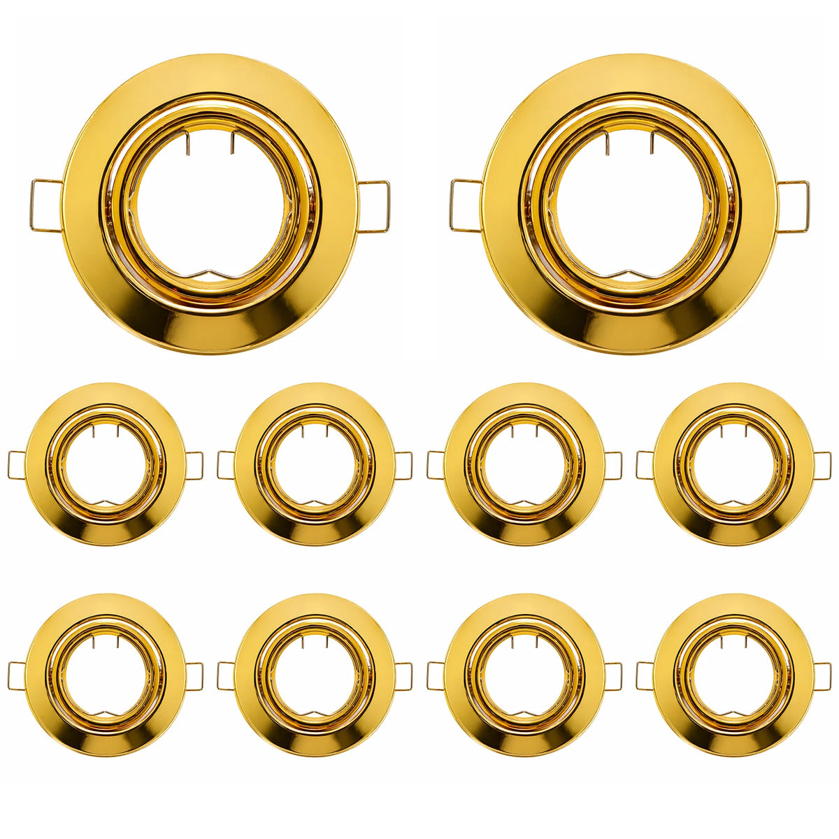 Douilles encastrables or moderne 90mm 70mm halogène led compatibles simple