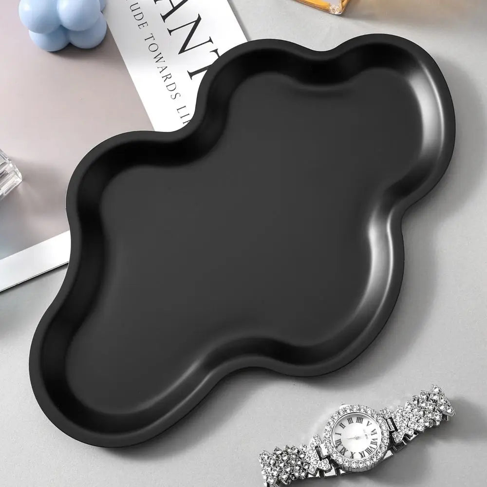 plateau moderne élégant rose gold gold iridescent black