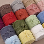 rubans coton coloris unis classiques vert olive jaune rose pâle rouge bleu blanc marron