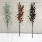 décoration extérieure branche artificielle feuilles vertes brun vase naturel expositionextérieur