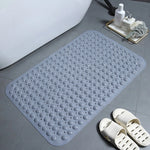 tapis bain antidérapant gris texturé moderne ventouses produits bain dimensions 36x70cm