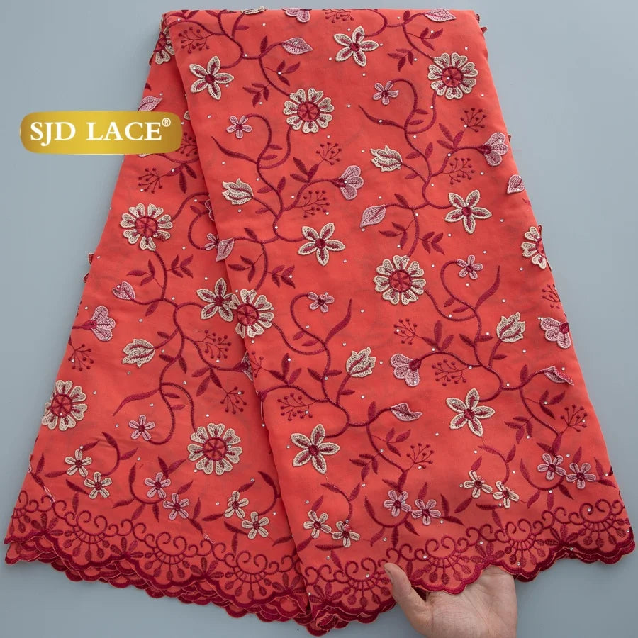 dentelle brodée fleurs motifs opaques marron vert noir rouge occasionnelle mariage fête