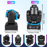 projecteur led moving head rgbw modes couleurs discothèque scène événement métal noir